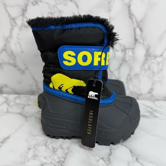 SOREL Baby Boys Snow Commander Boot Size 5 NEW # K508 - Picture 1 of 9